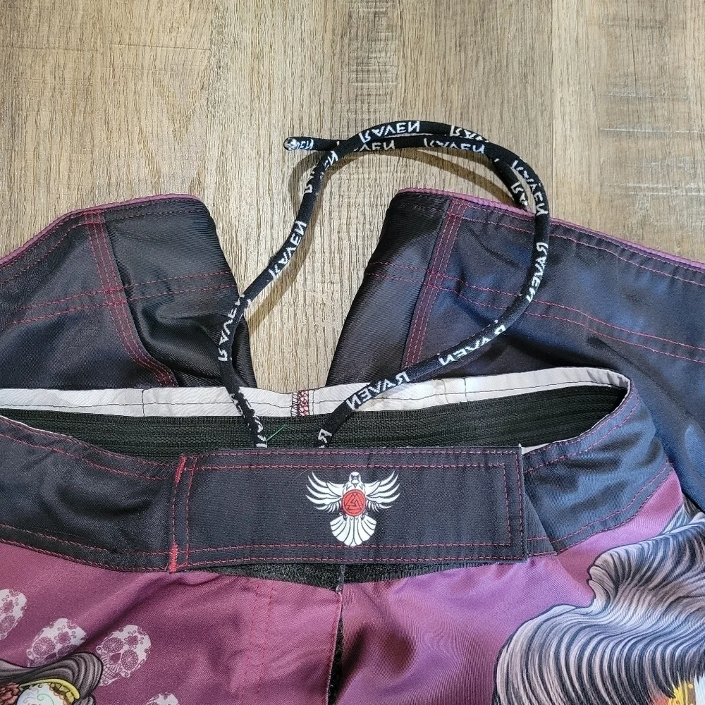 RAVEN Colorful Day of the Dead Board Shorts